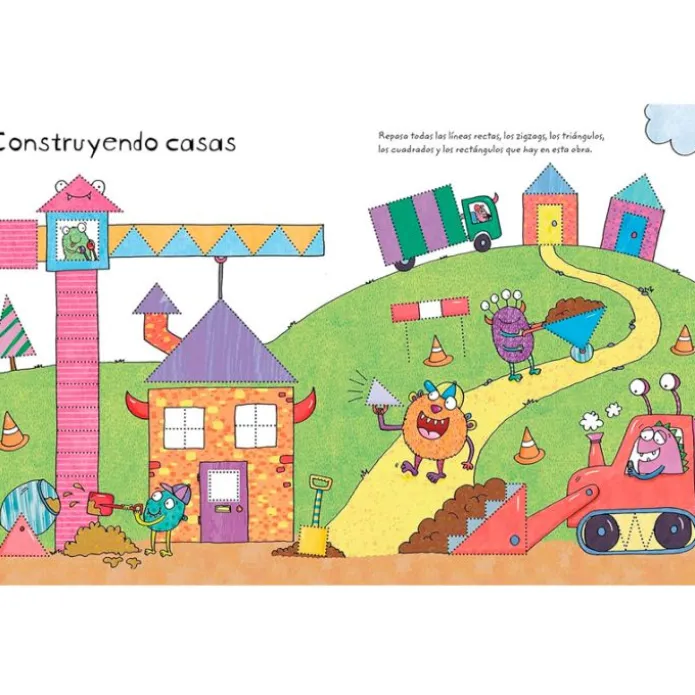 Libro pizarra Practico los trazos - Usborne