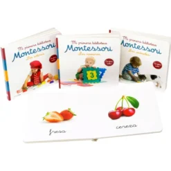 Libros frutas, números, animales y colores (4) - Mi primera biblioteca Montessori