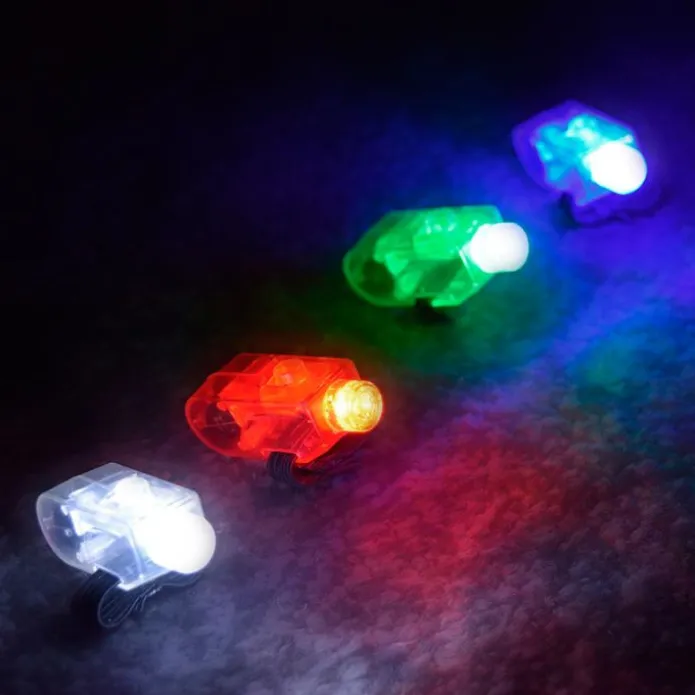Linternas de dedo sensoriales con luces de colores (12) - Playlearn