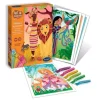 Láminas para colorear con purpurina Princesas del mundo Art & Créations - SentoSphère