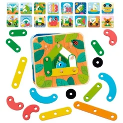 Láminas para completar con piezas de colores - Goula
