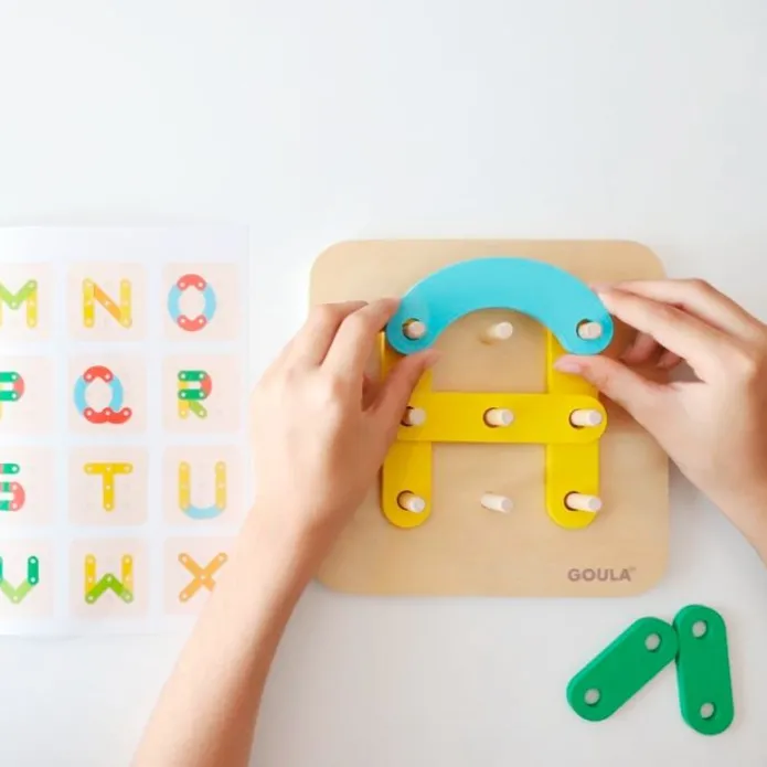 Láminas para completar con piezas de colores - Goula