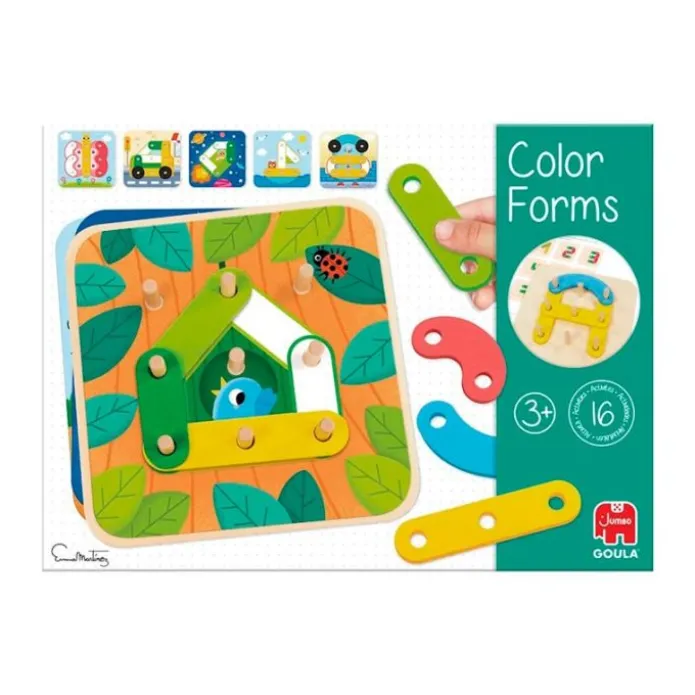 Láminas para completar con piezas de colores - Goula