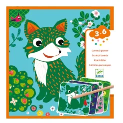 Láminas para rascar Pequeños animales - Djeco