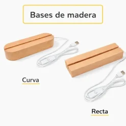 Lámpara personalizada nave espacial nombre - Metacrilato y madera