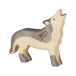Lobo aullando de madera - HOLZTIGER