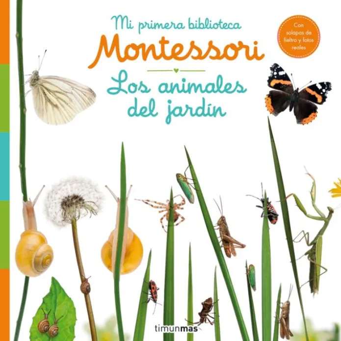 Los animales del jardín - Mi primera biblioteca Montessori