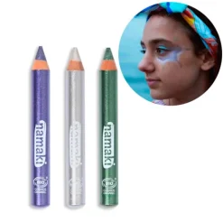 Lápices de maquillaje para cara y cuerpo tonos fríos brillo - Namaki