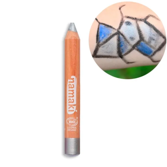 Lápiz de maquillaje para cara y cuerpo plata - Namaki