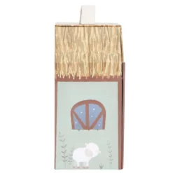 Maletín con portal de Belén de madera - Little Dutch
