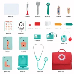 Maletín de médico o doctor con máquina de rayos X y accesorios - Hape