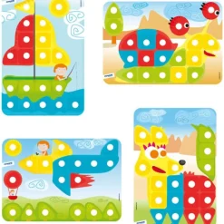 Maletín Pegs con pinchos de colores de 4 cm - Miniland