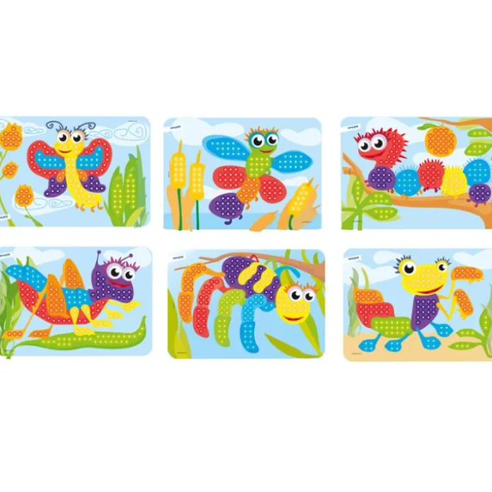 Maletín Pegs con pinchos de colores de 1 cm - Miniland