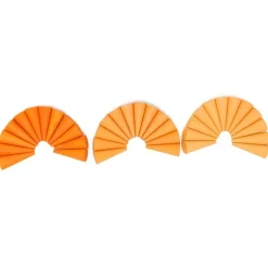 Mandala Conos con 36 conos de madera colores naranjas - Grapat