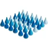 Mandala gotas con 36 gotas de agua de madera colores azules - Grapat