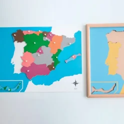Mapa de España sin nombres - Montessori