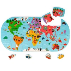 Mapa del mundo de baño - Janod