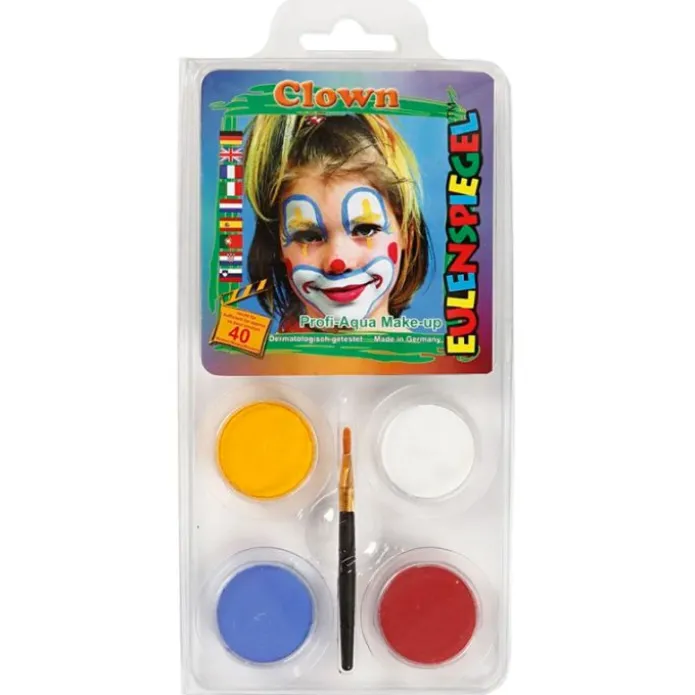 Maquillaje facial 4 colores Payaso
