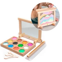 Marco creativo de madera con arena - JonEly