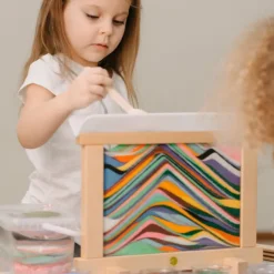 Marco creativo de madera con arena - JonEly