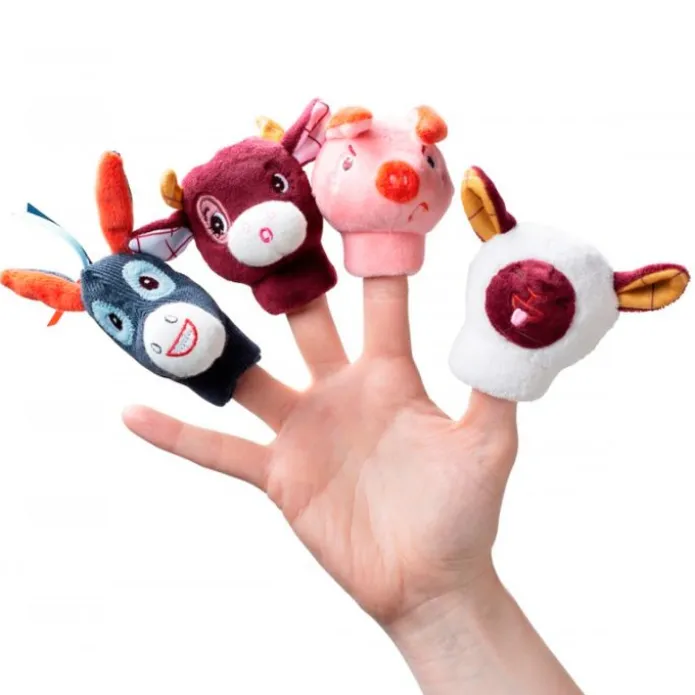 Marionetas de dedo Animales de la granja (4) - Lilliputiens