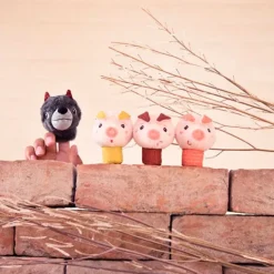 Marionetas de dedo El lobo y los 3 cerditos (4) - Lilliputiens
