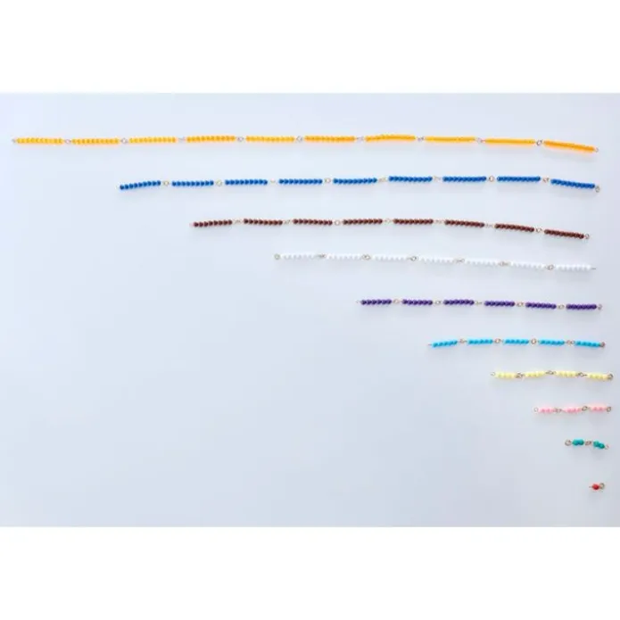 Material completo de perlas para gabinete - Montessori
