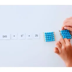 Material completo de perlas para gabinete - Montessori