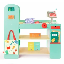 Mercado inteligente de madera con accesorios - Hape