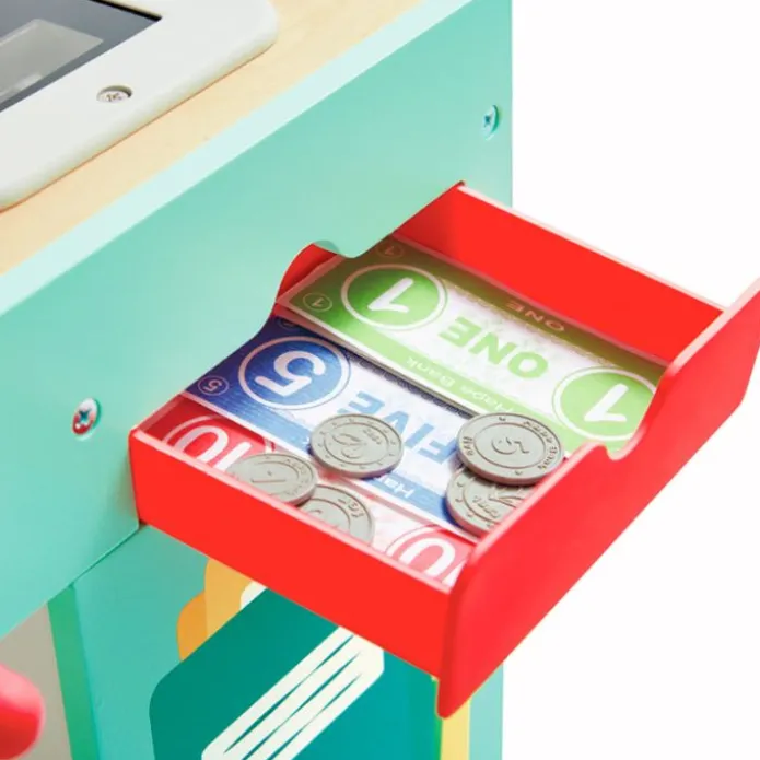 Mercado inteligente de madera con accesorios - Hape