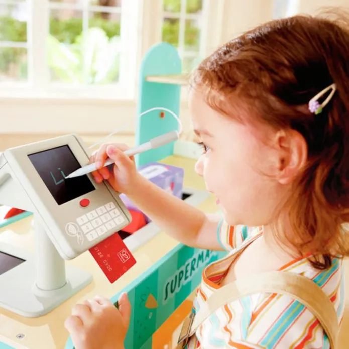 Mercado inteligente de madera con accesorios - Hape