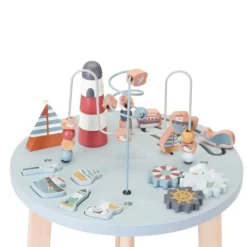 Mesa de actividades de madera peces y barcos - Little Dutch