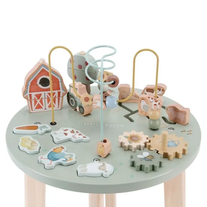 Mesa de actividades de madera Pequeña Granja - Little Dutch