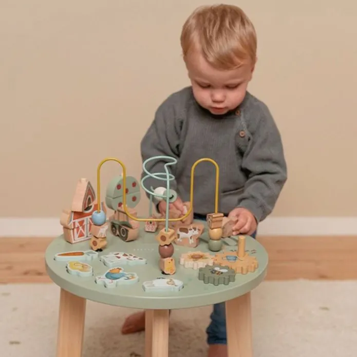 Mesa de actividades de madera Pequeña Granja - Little Dutch