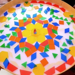Mesa de luz de LEDS de colores con bordes 47 cm - JonEly