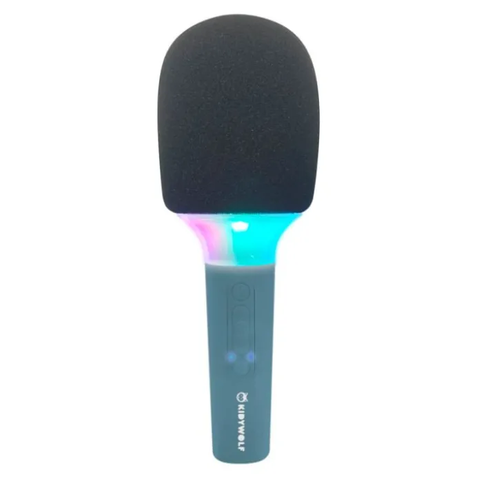 Micrófono con efectos de luz y sonido Kidymic azul - Kidywolf