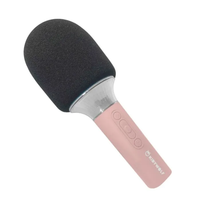 Micrófono con efectos de luz y sonido Kidymic rosa - Kidywolf