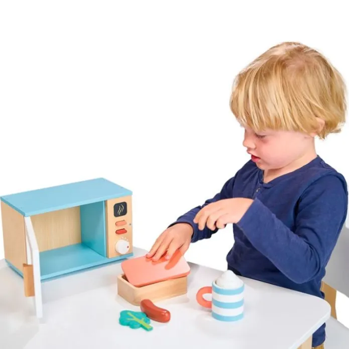 Microondas con accesorios de madera - Mentari