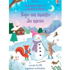 Mi pequeño libro de pegatinas reutilizables Bajo un manto de nieve - Usborne