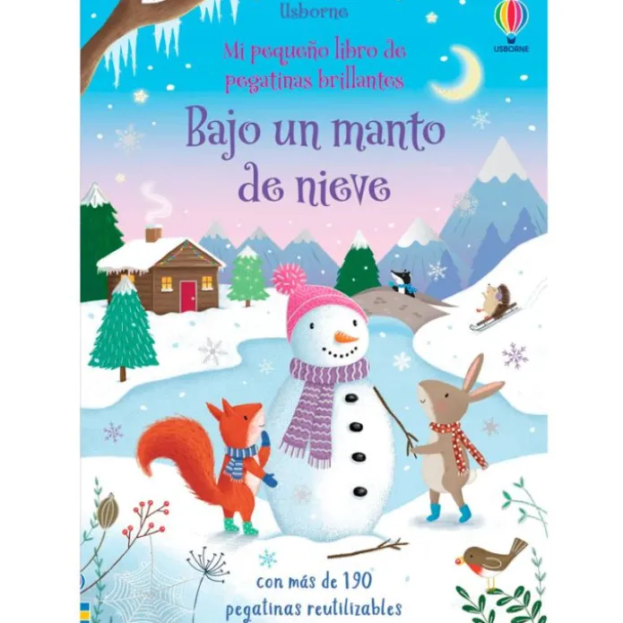 Mi pequeño libro de pegatinas reutilizables Bajo un manto de nieve - Usborne