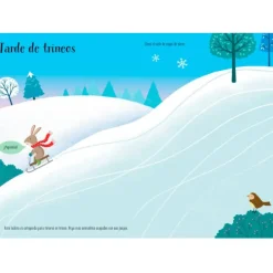 Mi pequeño libro de pegatinas reutilizables Bajo un manto de nieve - Usborne