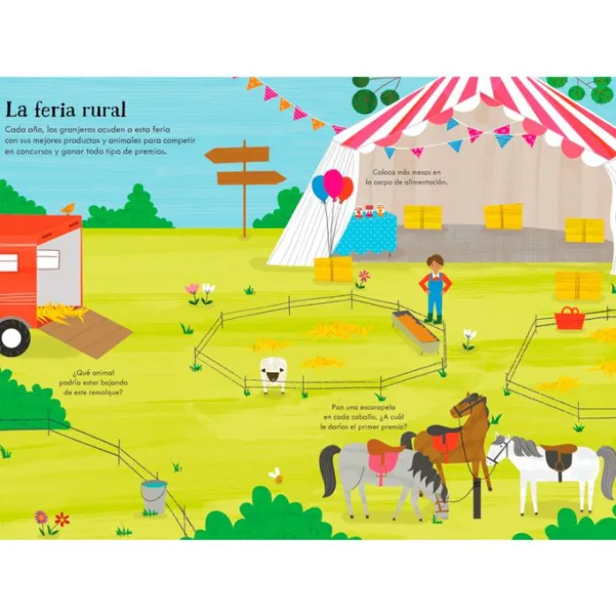 Mi pequeño libro de pegatinas reutilizables Granja - Usborne