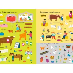 Mi pequeño libro de pegatinas reutilizables Granja - Usborne
