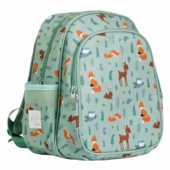 Mochila con bolsillo térmico Amigos del bosque - A Little Lovely Company
