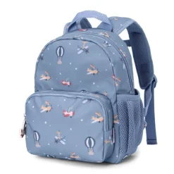 Mochila infantil azul animales y aviones Planes - Tutete