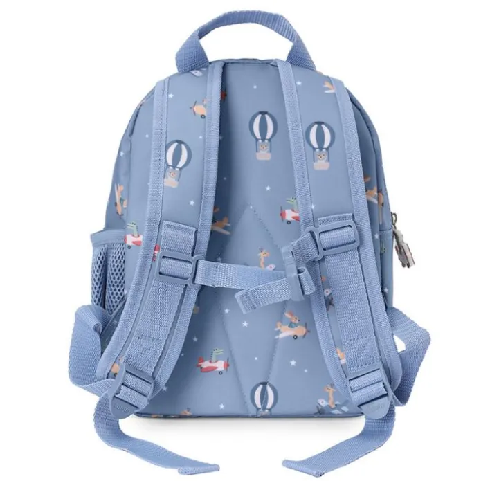 Mochila infantil azul animales y aviones Planes - Tutete