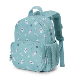 Mochila infantil verde Pandas in Space - Tutete