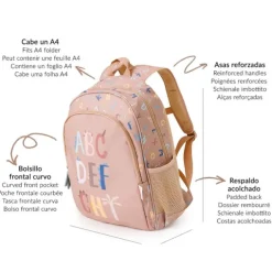 Mochila mediana Letras Funny Letters - Tutete