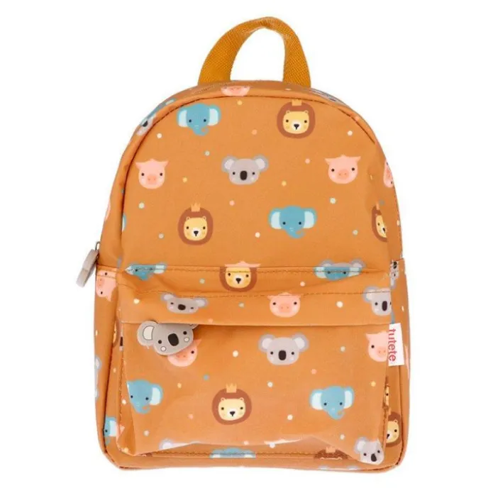 Mochila pequeña marrón Animal Friends - Tutete