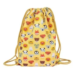 Mochila saco con cuerdas Animales - A Little Lovely Company